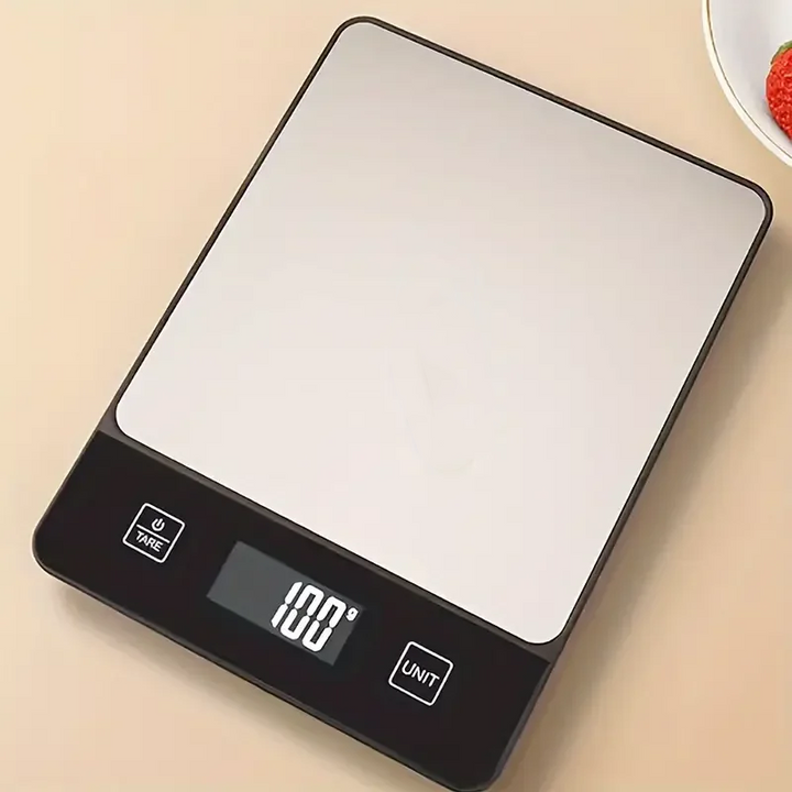 Premium Smart Digital Food Scale 10kg – Nutrition Calculator App, Rechargeable Kitchen Scale for Weight Loss, Baking, and Cooking, High Precision 1g, LED Display, Multi-Unit Mode, Type-C Charging, Tare Function