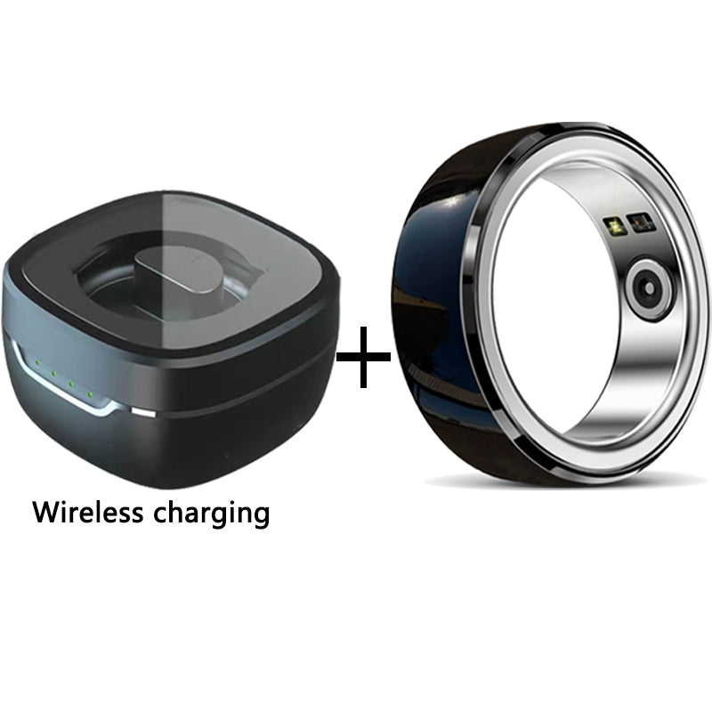 Premium Smart Fitness Ring with Charging Case - Heart Rate, Sleep & Health Monitoring, Blood Oxygen Detection, IPX8 Waterproof, Multi-Sport Modes, 7-Day Battery Life, and Remote Photography