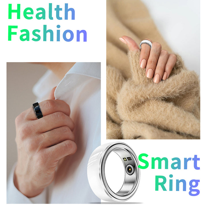 Premium Smart Fitness Ring with Charging Case - Heart Rate, Sleep & Health Monitoring, Blood Oxygen Detection, IPX8 Waterproof, Multi-Sport Modes, 7-Day Battery Life, and Remote Photography