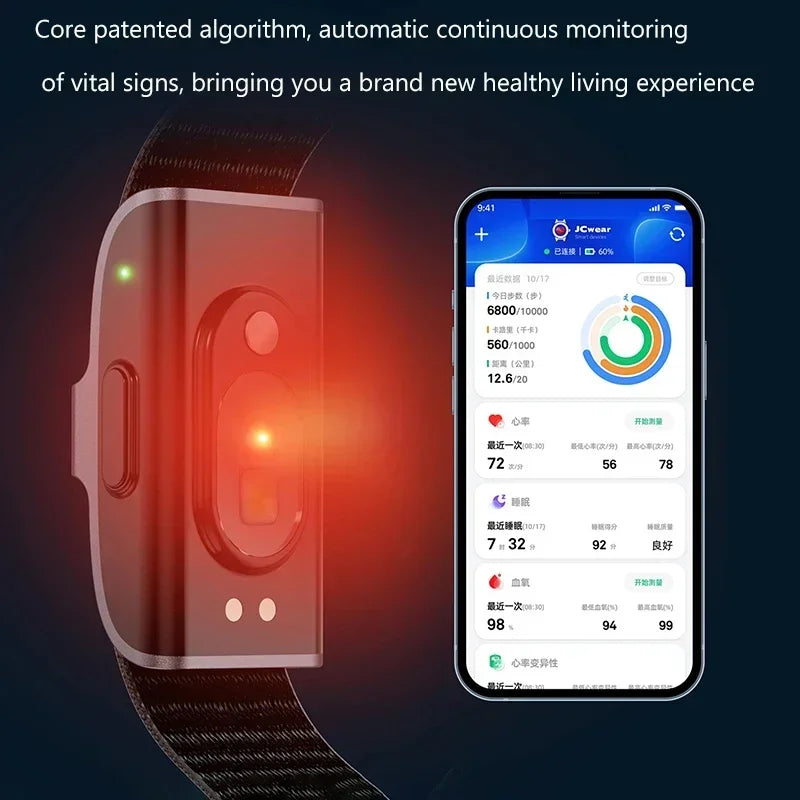 Premium Smart Fitness Tracker Bracelet – Heart Rate, Blood Pressure Monitor, Pedometer for Men & Women, Sport and Health Monitor, Activity Tracker