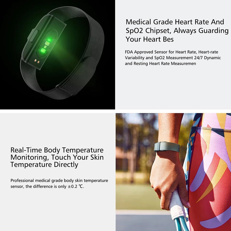 Premium Smart Fitness Tracker Bracelet – Heart Rate, Blood Pressure Monitor, Pedometer for Men & Women, Sport and Health Monitor, Activity Tracker
