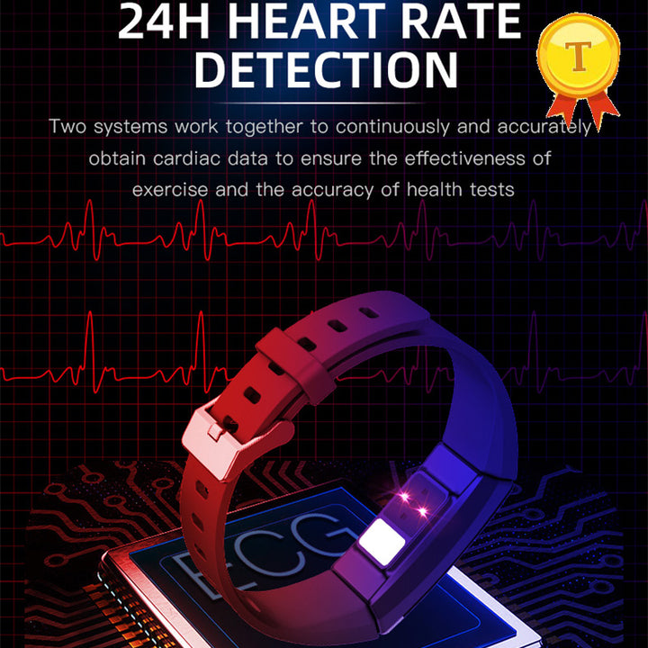 Premium Smart Fitness Tracker – ECG, HRV Analysis, Heart Rate Monitor, IP68 Waterproof Smartwatch for Android & iOS, Accurate Sleep & Fitness Tracking