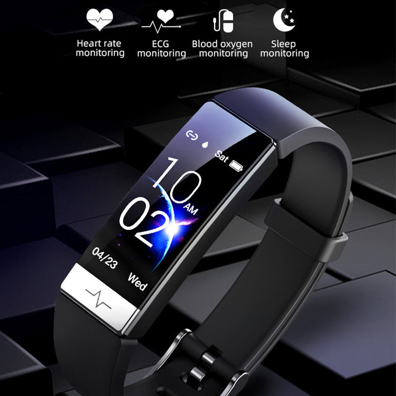 Premium Smart Fitness Tracker – ECG, HRV Analysis, Heart Rate Monitor, IP68 Waterproof Smartwatch for Android & iOS, Accurate Sleep & Fitness Tracking