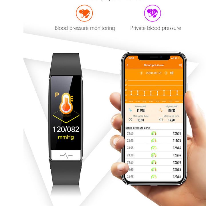 Premium Smart Fitness Tracker – ECG, HRV Analysis, Heart Rate Monitor, IP68 Waterproof Smartwatch for Android & iOS, Accurate Sleep & Fitness Tracking
