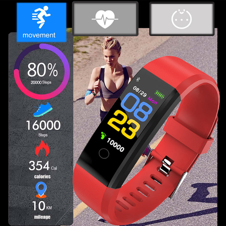 Premium Smart Fitness Tracker – Heart Rate, Blood Pressure Monitor, Activity Tracker, Bluetooth-Compatible, IPX7 Waterproof, Sleep Monitor, Call & SMS Alerts for Men & Women