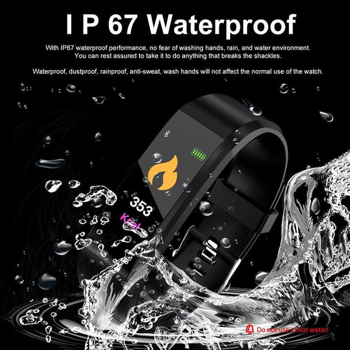 Premium Smart Fitness Tracker – Heart Rate, Blood Pressure Monitor, Activity Tracker, Bluetooth-Compatible, IPX7 Waterproof, Sleep Monitor, Call & SMS Alerts for Men & Women