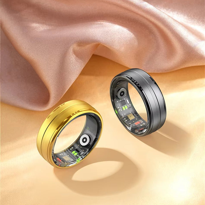 Premium Smart Ring – Heart Rate, Blood Oxygen, and Sleep Health Monitor for Men and Women, Waterproof 5ATM Fitness Tracker with Long Battery Life, Compatible with Android and iOS