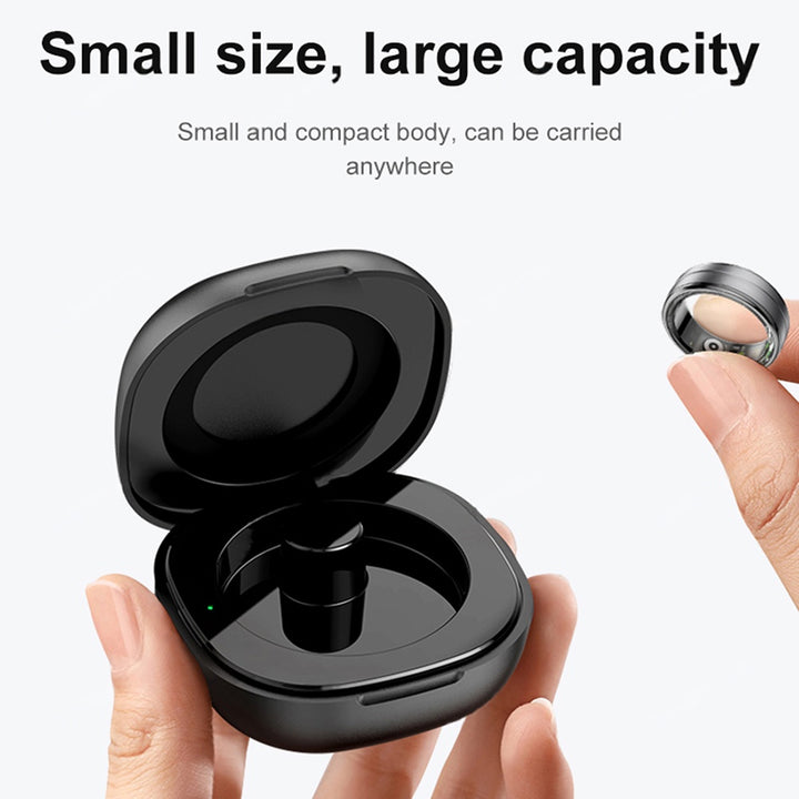 Premium Smart Ring – Heart Rate, Blood Oxygen, and Sleep Health Monitor for Men and Women, Waterproof 5ATM Fitness Tracker with Long Battery Life, Compatible with Android and iOS