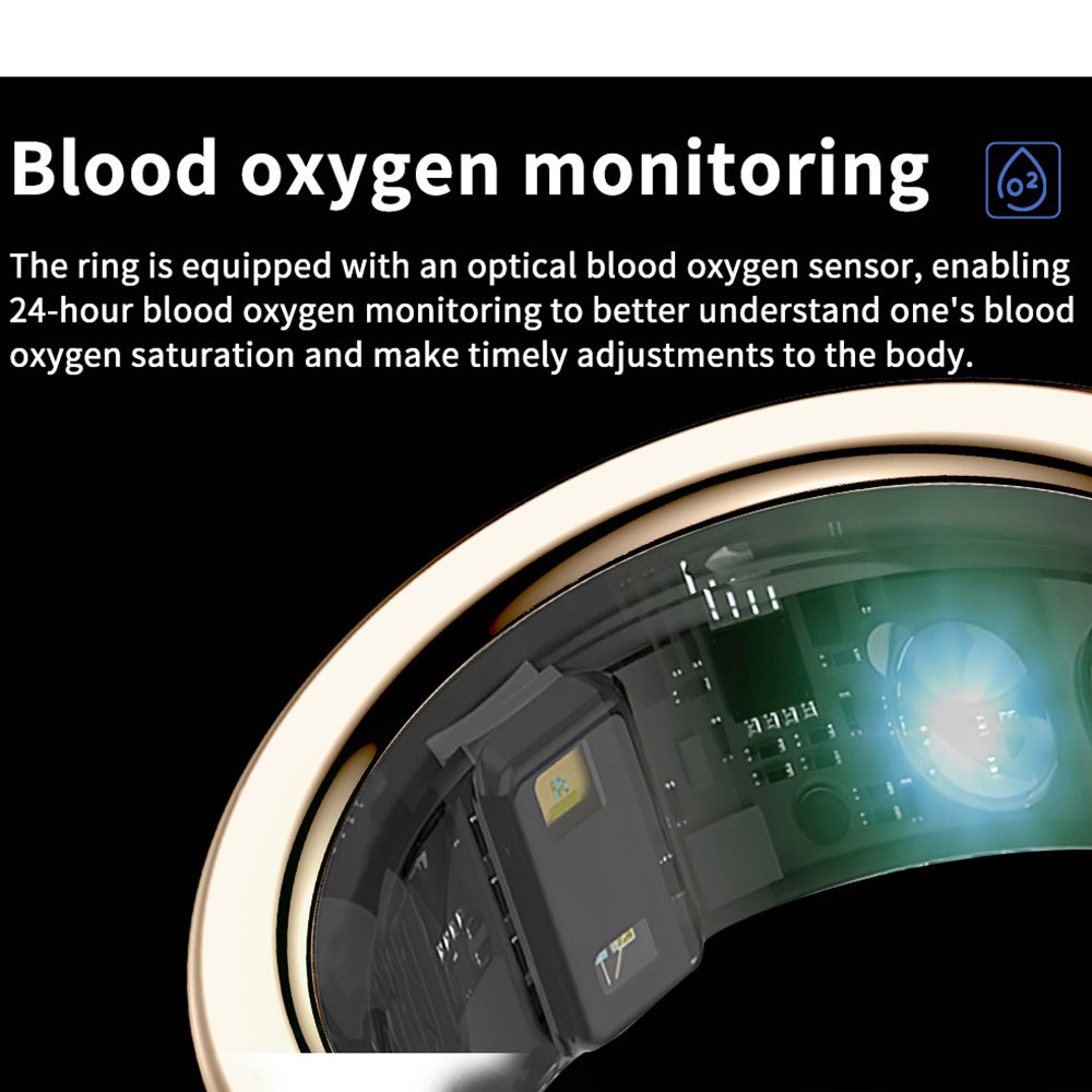 Premium Smart Ring for Health Monitoring – Military Grade Titanium, Waterproof IP68 & 3ATM, Multi-Sport Modes, Heart Rate & Blood Oxygen Tracking