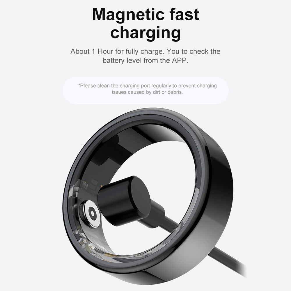 Premium Smart Ring for Health Monitoring – Military Grade Titanium, Waterproof IP68 & 3ATM, Multi-Sport Modes, Heart Rate & Blood Oxygen Tracking