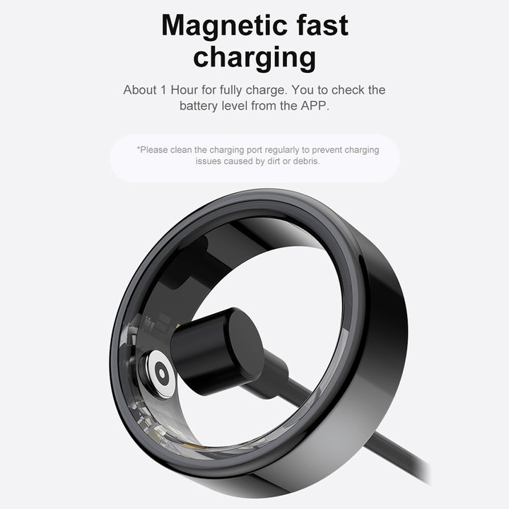 Premium Smart Ring for Health Monitoring – Military Grade Titanium, Waterproof IP68 & 3ATM, Multi-Sport Modes, Heart Rate & Blood Oxygen Tracking