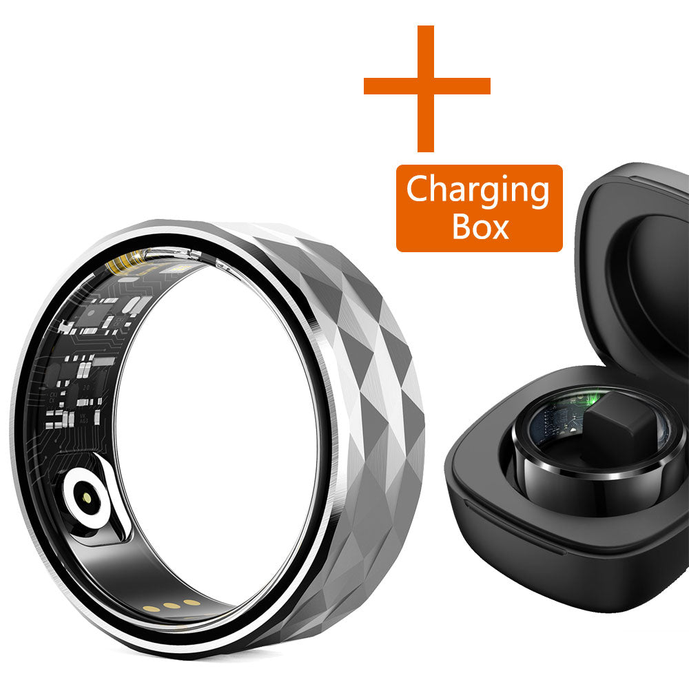 Premium Smart Ring for Health & Sleep Monitoring – 5ATM Waterproof, Heart Rate & Blood Oxygen Tracking, Multi-Sport Modes, Step & Calorie Counting, IP68 Rating, Magnetic Charging, 7-Day Battery Life, Aluminum Alloy Design