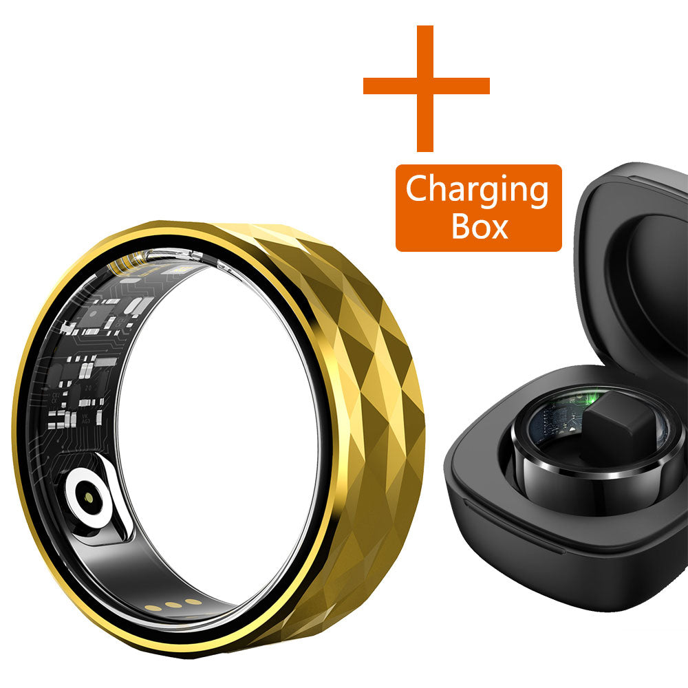 Premium Smart Ring for Health & Sleep Monitoring – 5ATM Waterproof, Heart Rate & Blood Oxygen Tracking, Multi-Sport Modes, Step & Calorie Counting, IP68 Rating, Magnetic Charging, 7-Day Battery Life, Aluminum Alloy Design