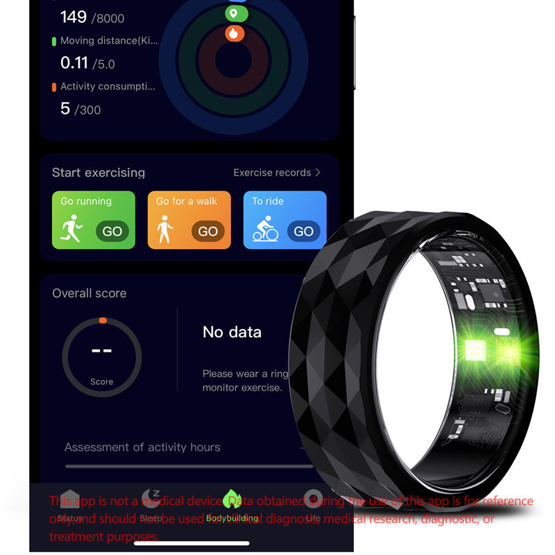 Premium Smart Ring for Health & Sleep Monitoring – 5ATM Waterproof, Heart Rate & Blood Oxygen Tracking, Multi-Sport Modes, Step & Calorie Counting, IP68 Rating, Magnetic Charging, 7-Day Battery Life, Aluminum Alloy Design