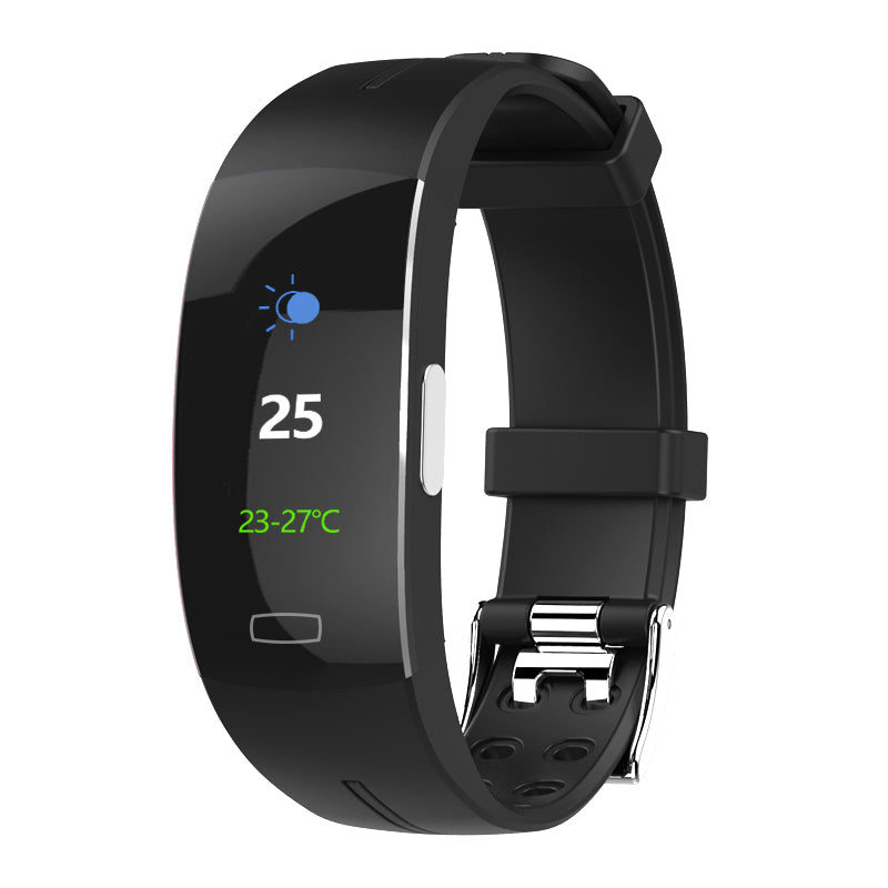 Premium Smart Wristband – Body Temperature Monitoring, ECG+PPG, Heart Rate, Blood Pressure, Color OLED Display, IP67 Waterproof, Sleep & Activity Tracker for Men & Women
