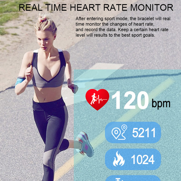 Premium Smart Wristband – Body Temperature Monitoring, ECG+PPG, Heart Rate, Blood Pressure, Color OLED Display, IP67 Waterproof, Sleep & Activity Tracker for Men & Women