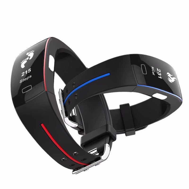 Premium Smart Wristband – Body Temperature Monitoring, ECG+PPG, Heart Rate, Blood Pressure, Color OLED Display, IP67 Waterproof, Sleep & Activity Tracker for Men & Women