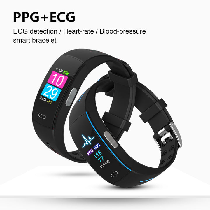 Premium Smart Wristband – Body Temperature Monitoring, ECG+PPG, Heart Rate, Blood Pressure, Color OLED Display, IP67 Waterproof, Sleep & Activity Tracker for Men & Women