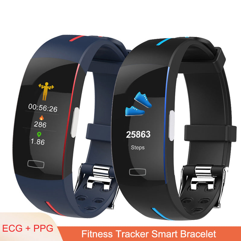 Premium Smart Wristband – Body Temperature Monitoring, ECG+PPG, Heart Rate, Blood Pressure, Color OLED Display, IP67 Waterproof, Sleep & Activity Tracker for Men & Women