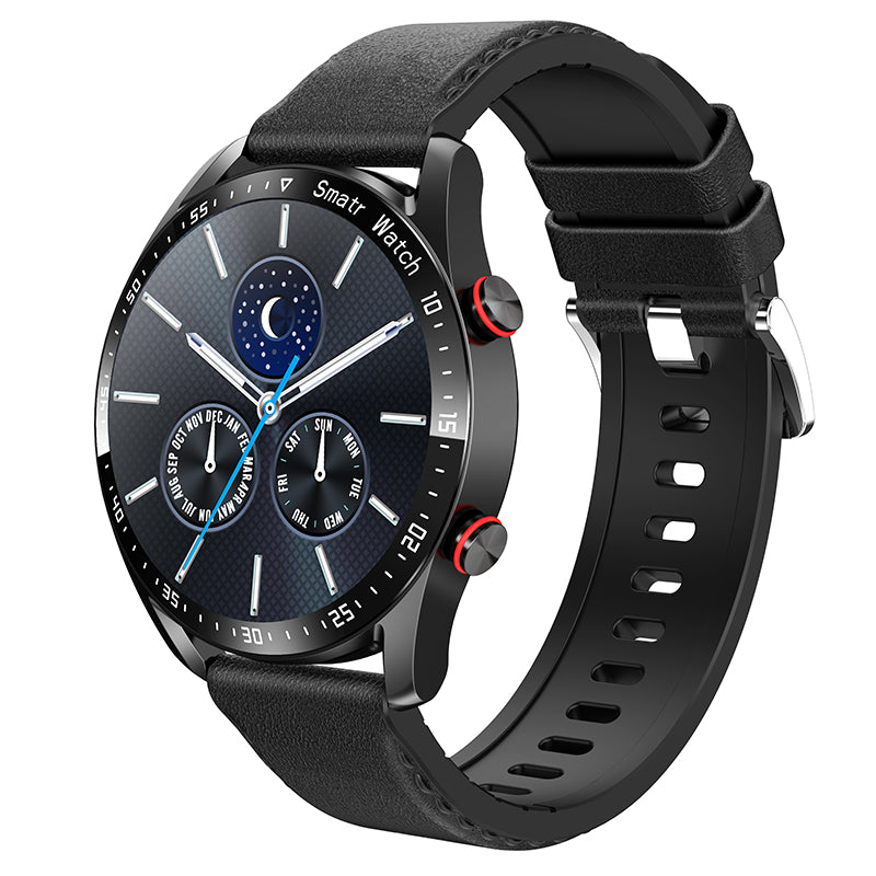 Premium Smartwatch for Men – Bluetooth Calling, 390mAh Battery, IP68 Waterproof, Fitness & Health Tracking, Music Player, Voice Assistant, 32GB Large Memory, Sports Modes, Customizable Watch Faces