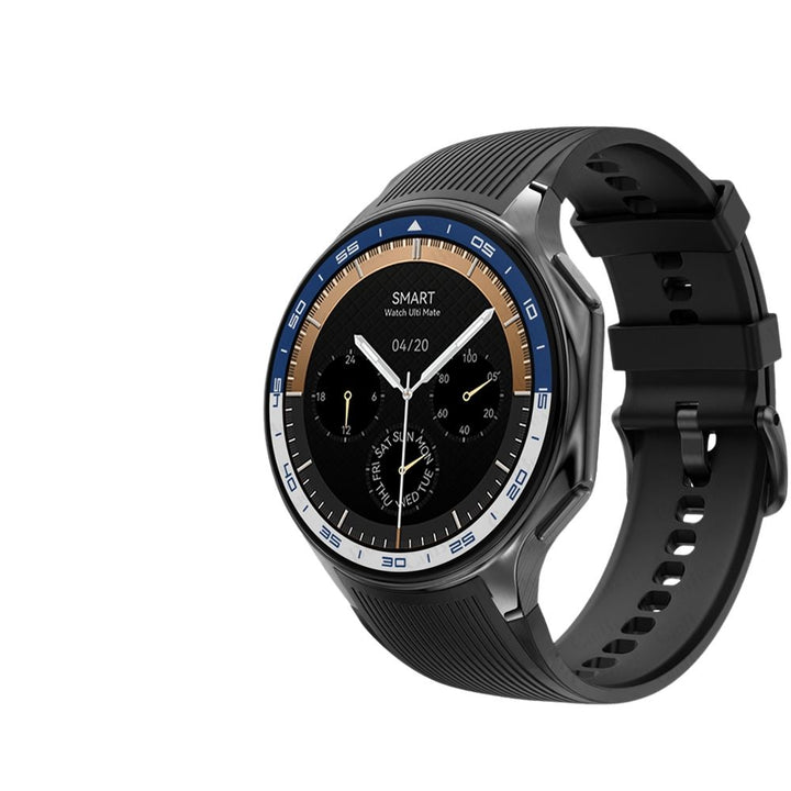 Premium Smartwatch for Men – Bluetooth Calling, 390mAh Battery, IP68 Waterproof, Fitness & Health Tracking, Music Player, Voice Assistant, 32GB Large Memory, Sports Modes, Customizable Watch Faces
