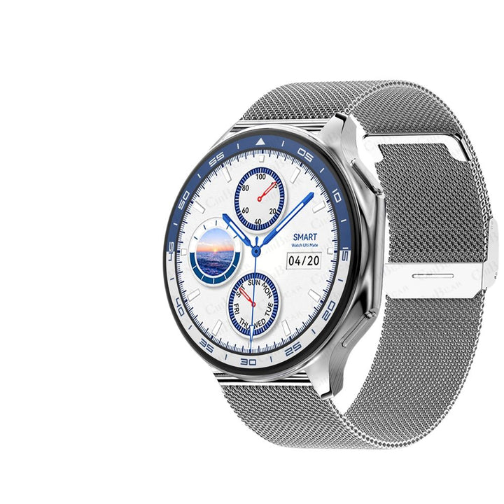 Premium Smartwatch for Men – Bluetooth Calling, 390mAh Battery, IP68 Waterproof, Fitness & Health Tracking, Music Player, Voice Assistant, 32GB Large Memory, Sports Modes, Customizable Watch Faces