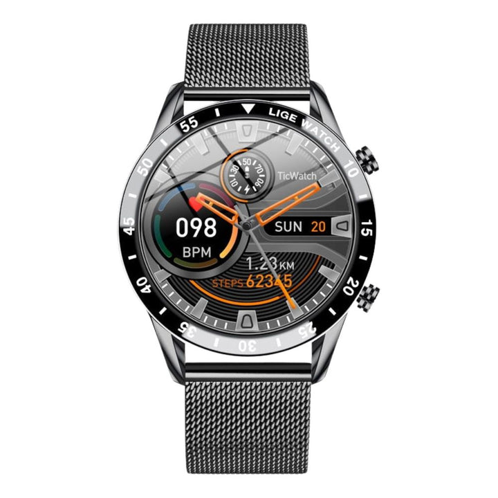 Premium Smartwatch for Men – Full Circle Touch Screen, Bluetooth Call, Waterproof, Heart Rate & Blood Pressure Monitoring, Sports Activity Tracker
