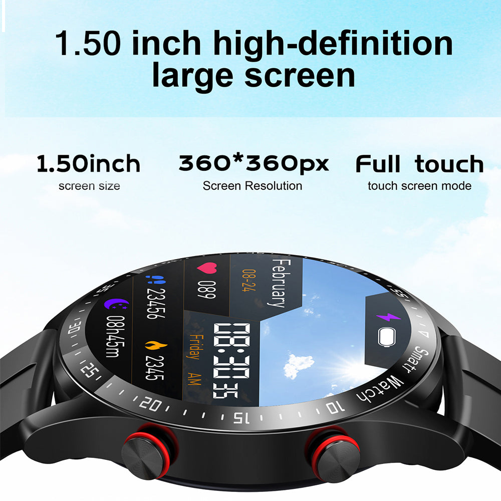 Premium Smartwatch for Men – Full Circle Touch Screen, Bluetooth Call, Waterproof, Heart Rate & Blood Pressure Monitoring, Sports Activity Tracker