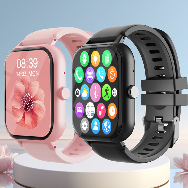 Premium Smartwatch for Men & Women – 1.85" HD Screen, Bluetooth Call, Sports Mode, Heart Rate, Blood Pressure Monitoring, IP67 Waterproof, Compatible with Android & iOS