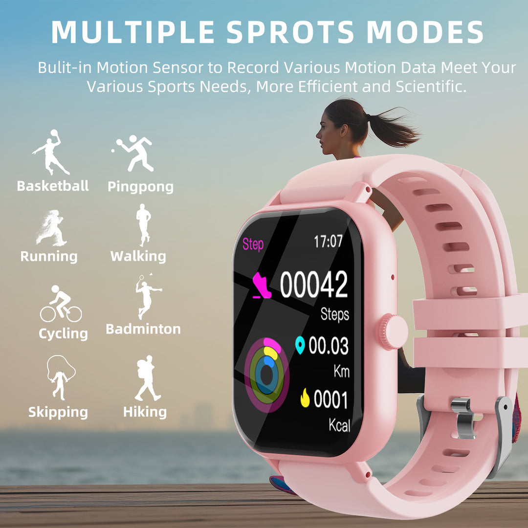 Premium Smartwatch for Men & Women – 1.85" HD Screen, Bluetooth Call, Sports Mode, Heart Rate, Blood Pressure Monitoring, IP67 Waterproof, Compatible with Android & iOS