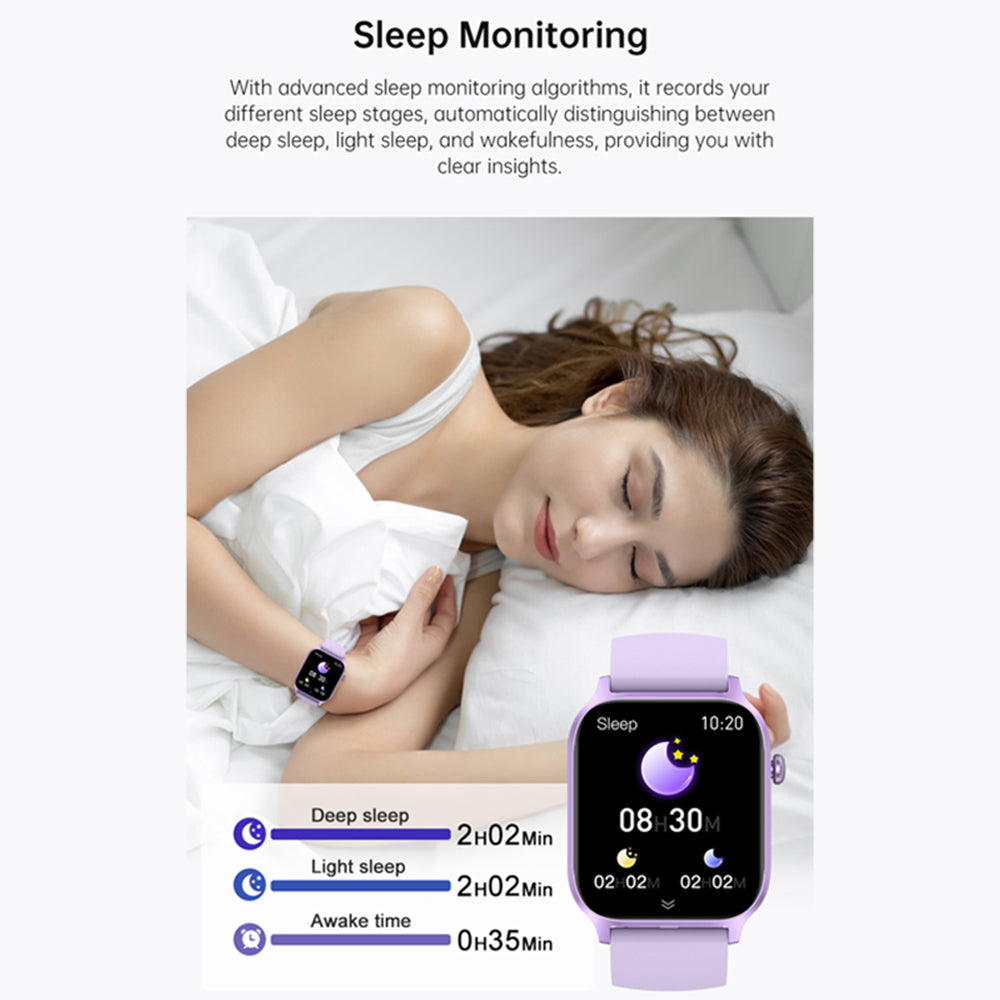 Premium Smartwatch for Men & Women – 1.85" HD Screen, Bluetooth Call, Sports Mode, Heart Rate, Blood Pressure Monitoring, IP67 Waterproof, Compatible with Android & iOS