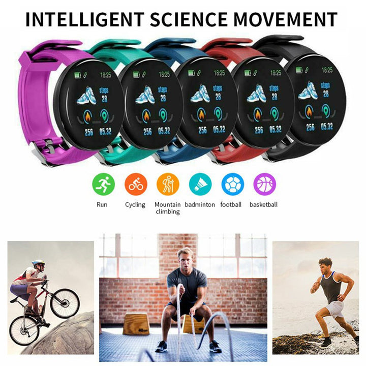 Premium Smartwatch for Men & Women – Fitness Tracker, Blood Pressure Monitor, Heart Rate, Waterproof, Sleep & Activity Tracker, 1.3” Touch Screen, Call & Social Media Alerts, 90mAh Battery, Compatible with iOS & Android