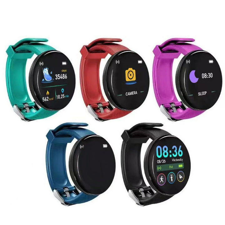 Premium Smartwatch for Men & Women – Fitness Tracker, Blood Pressure Monitor, Heart Rate, Waterproof, Sleep & Activity Tracker, 1.3” Touch Screen, Call & Social Media Alerts, 90mAh Battery, Compatible with iOS & Android