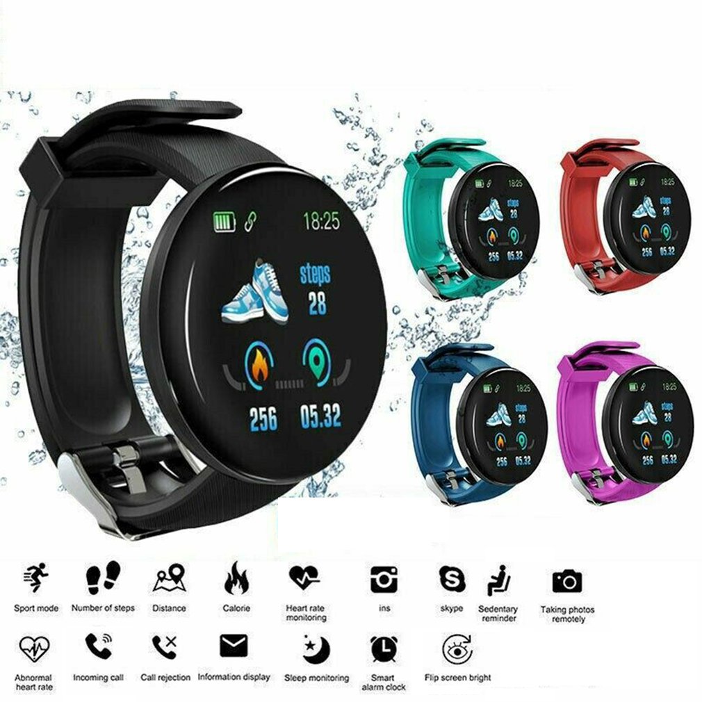 Premium Smartwatch for Men & Women – Fitness Tracker, Blood Pressure Monitor, Heart Rate, Waterproof, Sleep & Activity Tracker, 1.3” Touch Screen, Call & Social Media Alerts, 90mAh Battery, Compatible with iOS & Android