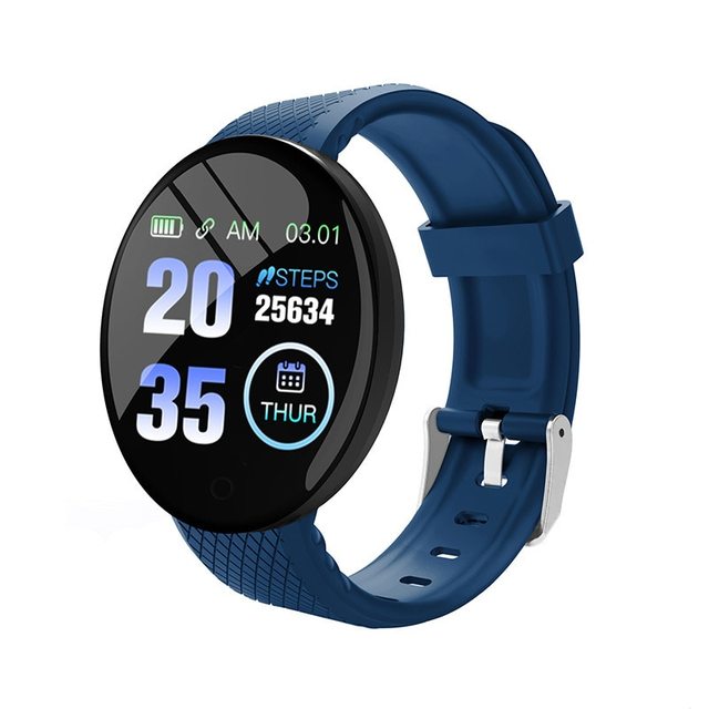 Premium Smartwatch for Men & Women – Fitness Tracker, Blood Pressure Monitor, Heart Rate, Waterproof, Sleep & Activity Tracker, 1.3” Touch Screen, Call & Social Media Alerts, 90mAh Battery, Compatible with iOS & Android