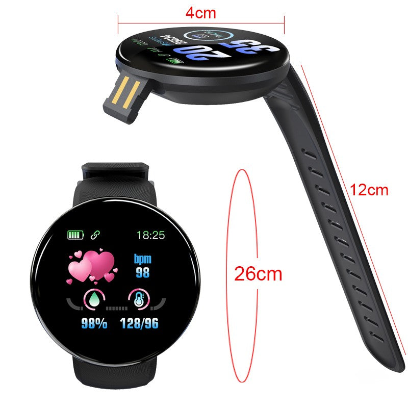 Premium Smartwatch for Men & Women – Fitness Tracker, Blood Pressure Monitor, Heart Rate, Waterproof, Sleep & Activity Tracker, 1.3” Touch Screen, Call & Social Media Alerts, 90mAh Battery, Compatible with iOS & Android