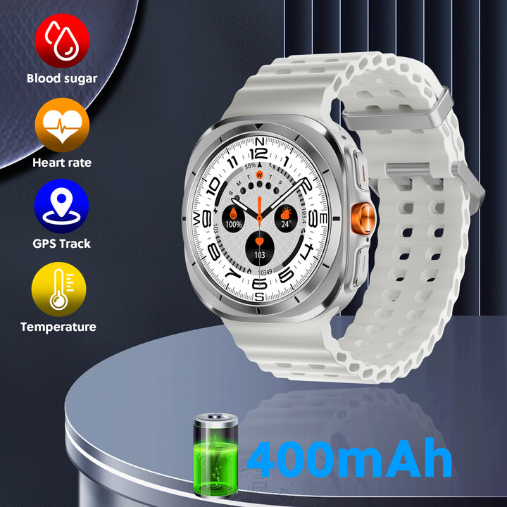 Premium Smartwatch for Men and Women – 1.43" AMOLED Display, IP68 Waterproof, Bluetooth Calling, Heart Rate, Blood Oxygen, SpO2, Compass, NFC, Fitness Tracking, Remote Camera, Multi-Sport Modes