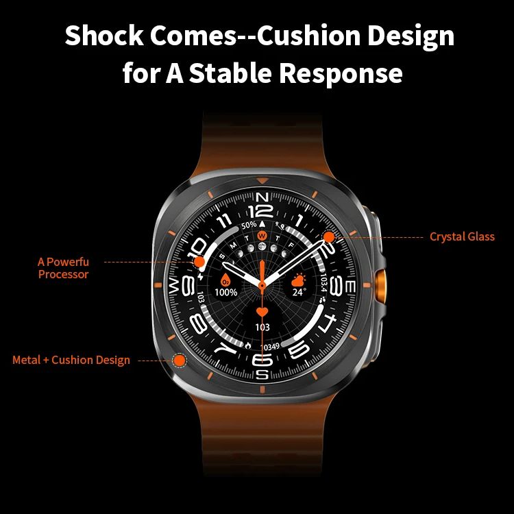 Premium Smartwatch for Men and Women – 1.43" AMOLED Display, IP68 Waterproof, Bluetooth Calling, Heart Rate, Blood Oxygen, SpO2, Compass, NFC, Fitness Tracking, Remote Camera, Multi-Sport Modes