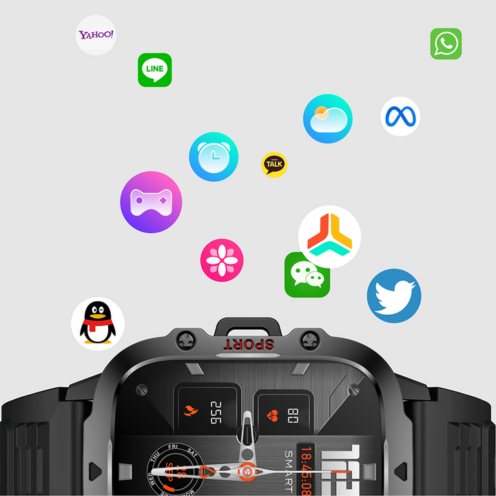 Premium Smartwatch for Men and Women – 2.01" Curved Screen, IP68 Waterproof, Bluetooth Calling, Heart Rate, SpO2, Sleep Monitoring, Sports Modes, Music Control, AI Voice, Fitness Tracker