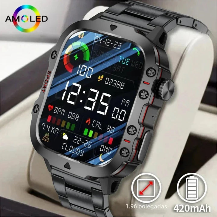 Premium Smartwatch for Men and Women – 2.01" Curved Screen, IP68 Waterproof, Bluetooth Calling, Heart Rate, SpO2, Sleep Monitoring, Sports Modes, Music Control, AI Voice, Fitness Tracker