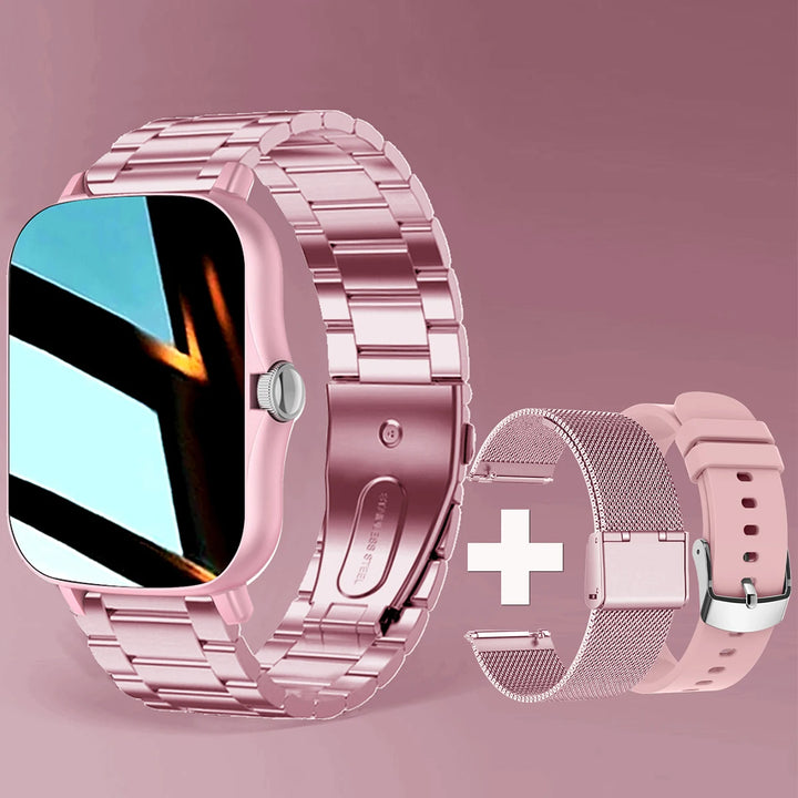Premium Smartwatch for Men and Women – 2.01" Curved Screen, IP68 Waterproof, Bluetooth Calling, Heart Rate, SpO2, Sleep Monitoring, Sports Modes, Music Control, AI Voice, Fitness Tracker