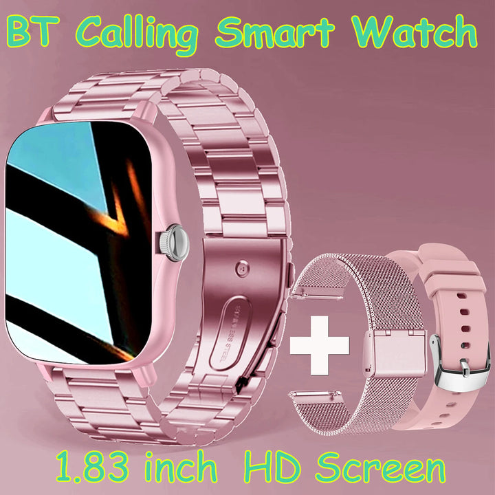 Premium Smartwatch for Men and Women – 2.01" Curved Screen, IP68 Waterproof, Bluetooth Calling, Heart Rate, SpO2, Sleep Monitoring, Sports Modes, Music Control, AI Voice, Fitness Tracker