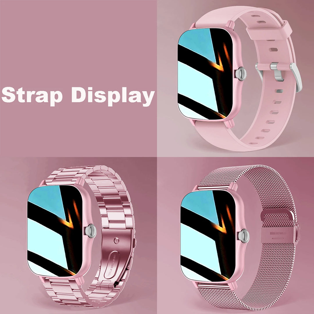Premium Smartwatch for Men and Women – 2.01" Curved Screen, IP68 Waterproof, Bluetooth Calling, Heart Rate, SpO2, Sleep Monitoring, Sports Modes, Music Control, AI Voice, Fitness Tracker