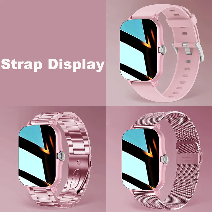 Premium Smartwatch for Men and Women – 2.01" Curved Screen, IP68 Waterproof, Bluetooth Calling, Heart Rate, SpO2, Sleep Monitoring, Sports Modes, Music Control, AI Voice, Fitness Tracker