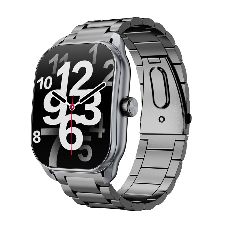 Premium Smartwatch for Men and Women – 2.01" Curved Screen, IP68 Waterproof, Bluetooth Calling, Heart Rate, SpO2, Sleep Monitoring, Sports Modes, Music Control, AI Voice, Fitness Tracker