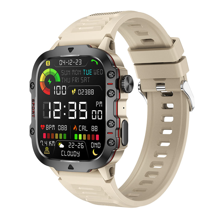 Premium Smartwatch for Men and Women – 2.01" Curved Screen, IP68 Waterproof, Bluetooth Calling, Heart Rate, SpO2, Sleep Monitoring, Sports Modes, Music Control, AI Voice, Fitness Tracker