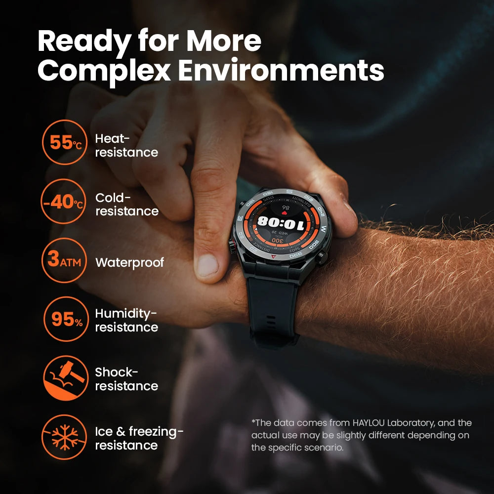 Premium Smartwatch with 1.43" AMOLED Display – GPS, 5ATM Water Resistance, 21-Day Battery Life, 100+ Sports Modes, Bluetooth 5.3, AI Voice Assistant, Wireless Charging, Global Version