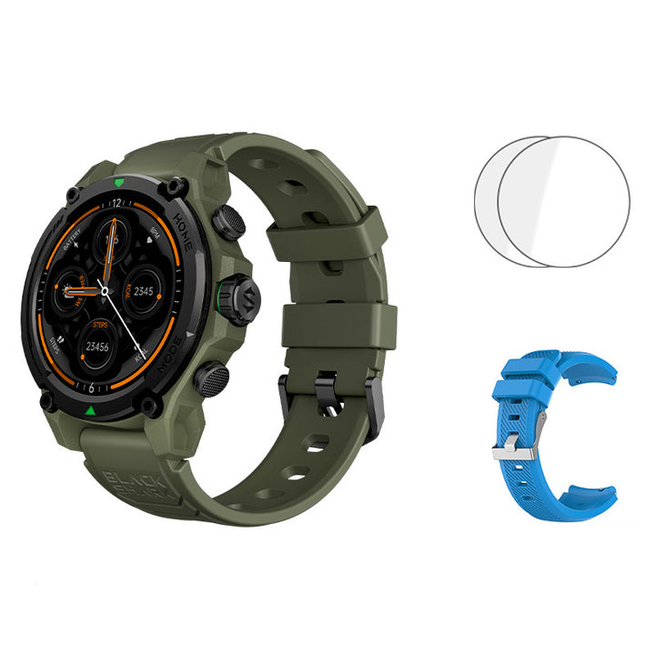 Premium Smartwatch with 1.43" AMOLED Display – GPS, 5ATM Water Resistance, 21-Day Battery Life, 100+ Sports Modes, Bluetooth 5.3, AI Voice Assistant, Wireless Charging, Global Version