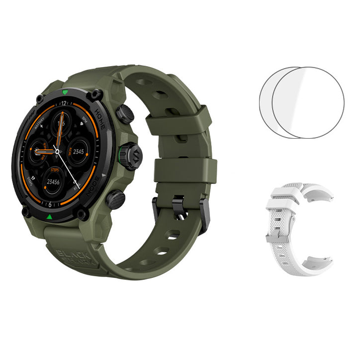 Premium Smartwatch with 1.43" AMOLED Display – GPS, 5ATM Water Resistance, 21-Day Battery Life, 100+ Sports Modes, Bluetooth 5.3, AI Voice Assistant, Wireless Charging, Global Version