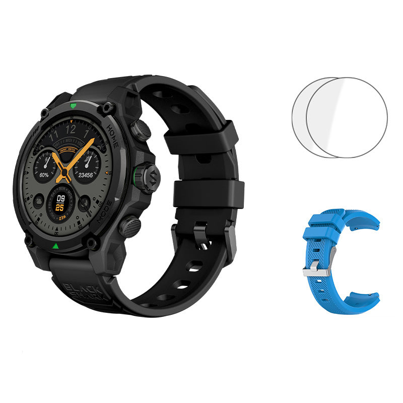 Premium Smartwatch with 1.43" AMOLED Display – GPS, 5ATM Water Resistance, 21-Day Battery Life, 100+ Sports Modes, Bluetooth 5.3, AI Voice Assistant, Wireless Charging, Global Version